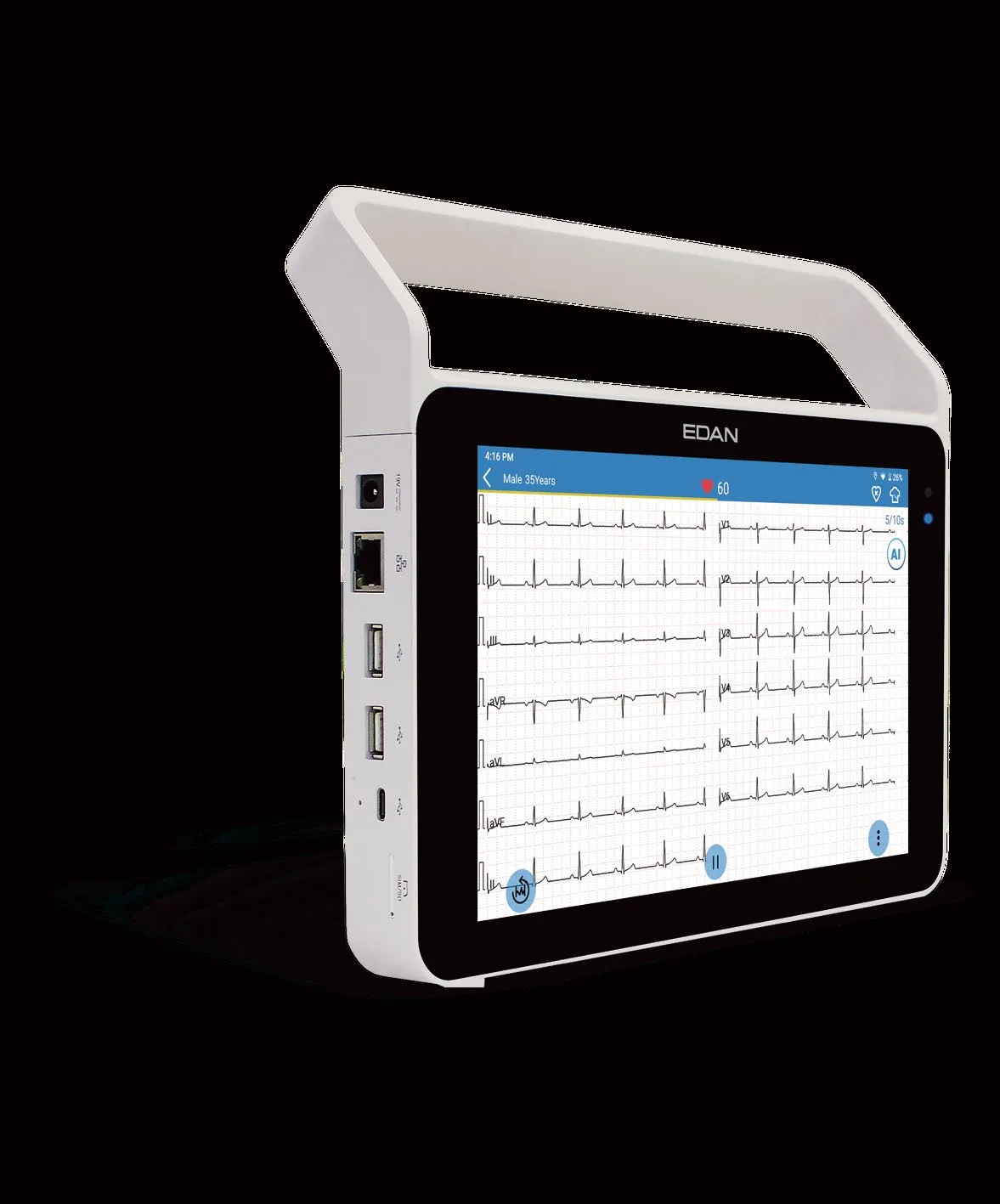 EDAN Série iSE iSE-1210 iSE-1810 — ECG tablette tactile 12/18 dérivations