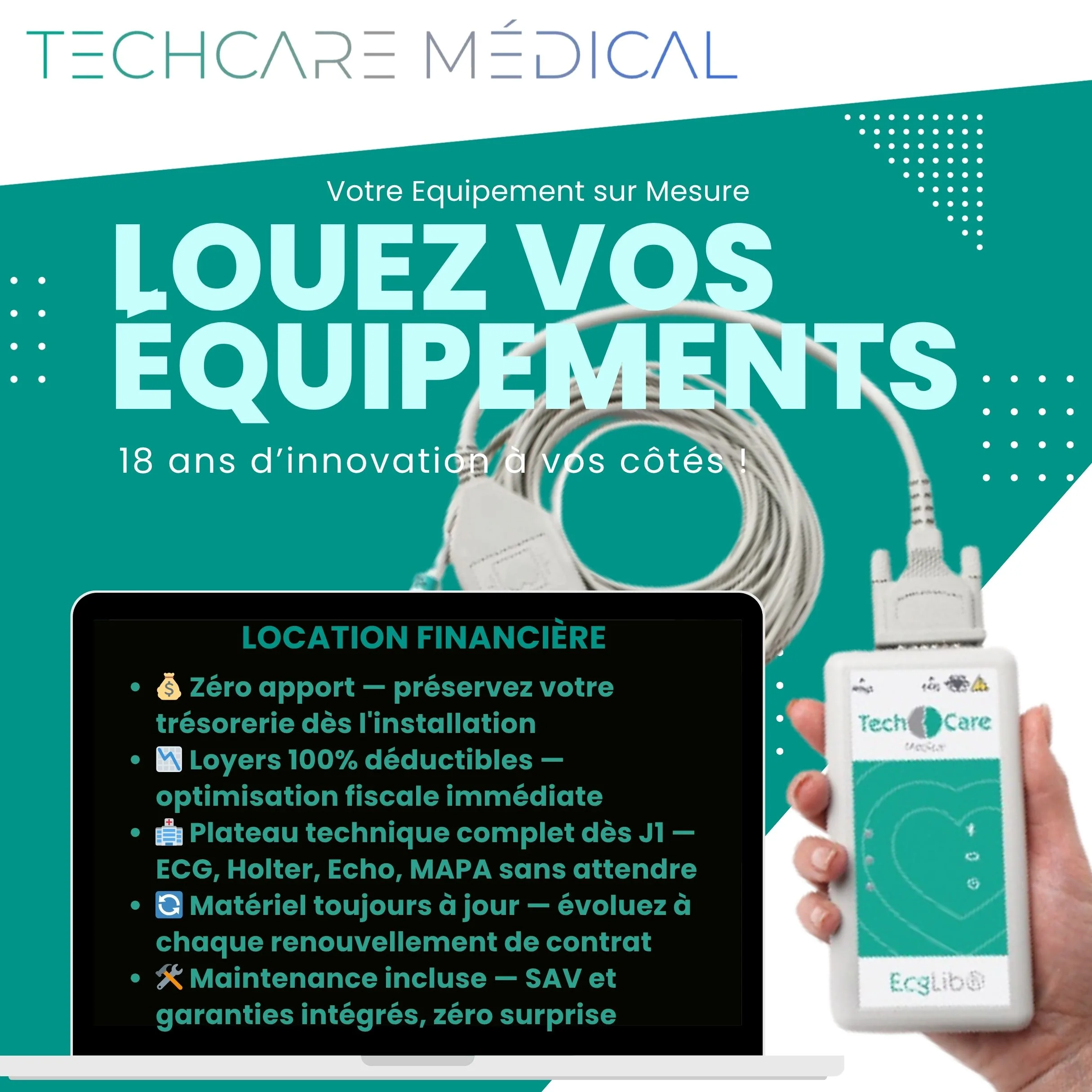 Équipement médical TechCare — Location Financiere