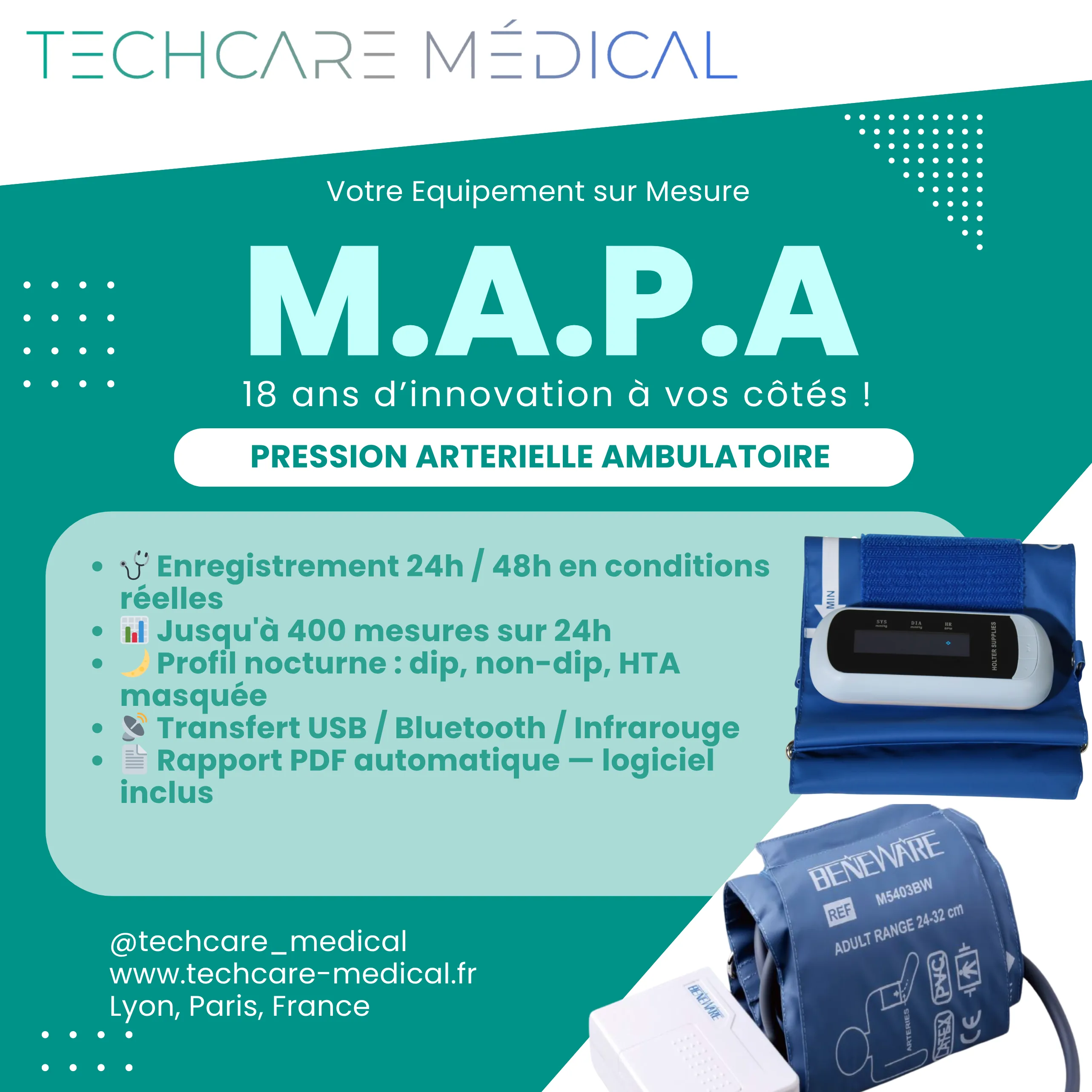Équipement médical TechCare — Mapa Pressambu